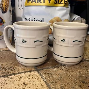 Longaberger coffee mugs - EUC